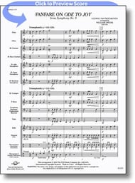 Fanfare on Ode to Joy Concert Band sheet music cover Thumbnail